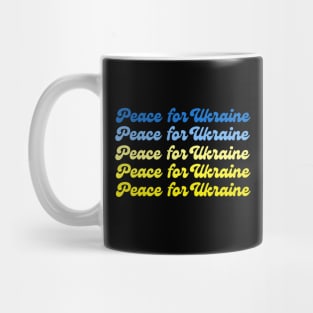 Peace for Ukraine Ukrainian Support Ombre Mug